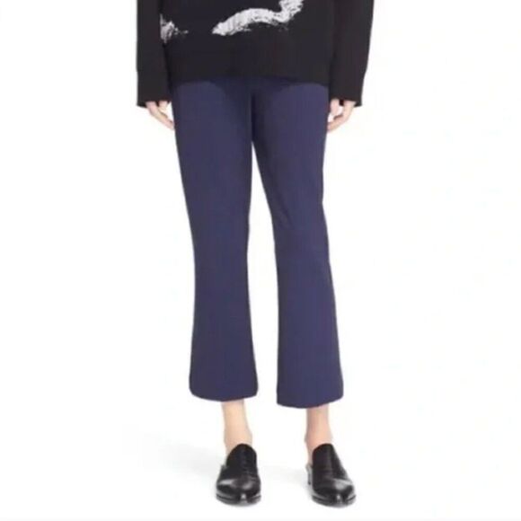 Jason Wu Grey Navy Cropped Ankle Dress Pants 6 NWT - Picture 1 of 8